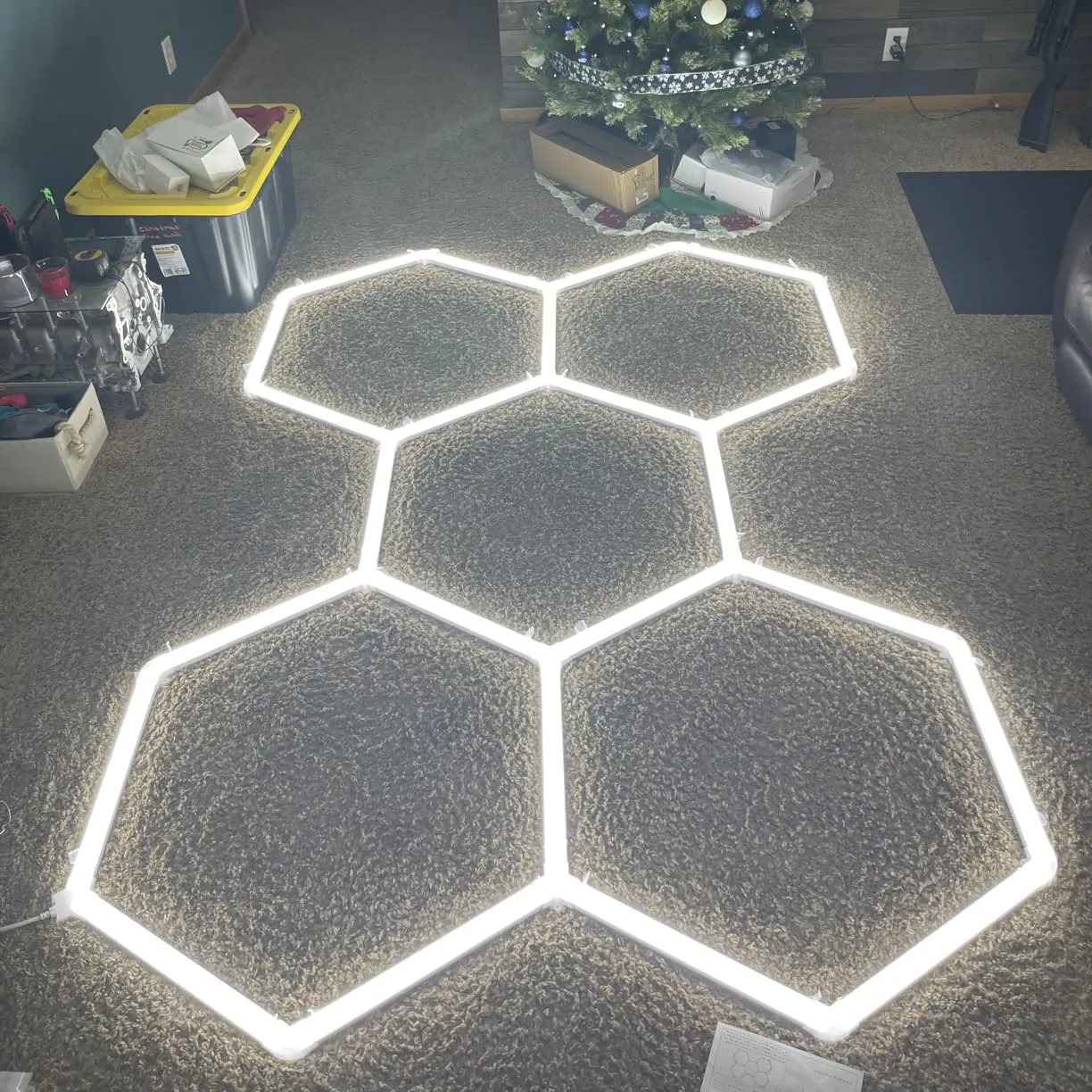 Best Selling Hex LED Lights Hexagon LED Kit garage lamp detailing light