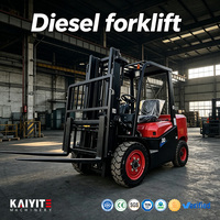Chariot élévateur à fourche à moteur diesel, moteur fiable pour la logistique et la manutention