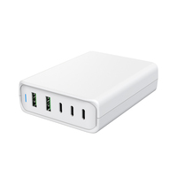 Chargeur multiple de bureau Zonsan 5 USB 110W pour ordinateurs portables et téléphones, chargeur rapide avec câble KC UK ES EU