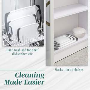 Planche à découper rectangulaire de haute qualité, écologique, de qualité alimentaire, en PP, quatre tailles, antidérapante, avec poignée, outil de cuisine, bloc à découper - Product Image 4