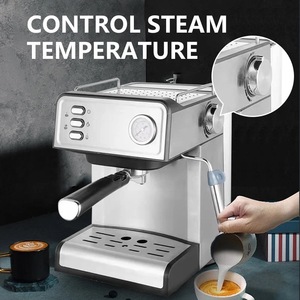 <span class=keywords><strong>Cafetera</strong></span> <span class=keywords><strong>espresso</strong></span> italiana de 19 bares, máquina de capuchino automática programable para uso doméstico o hotelero, fuente eléctrica - Product Image 2