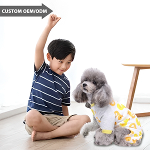 Klaar Om Te Verzenden Op Maat <span class=keywords><strong>Cartoon</strong></span> Dier Polyester Hondenpyjama Volledig Lichtgewicht Pullover Pet Onesie Pjs Kleding Het Hele Seizoen - Product Image 4