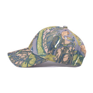 Casquette de baseball camouflage à imprimé feuilles style streetwear pour hommes, idéale pour le hip-hop, les activités de plein air, la déguisement et la pêche, protection solaire - Product Image 3