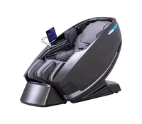 2025 conception originale usine chine luxe noir SL piste chauffée corps balayage jambe détection zéro gravité rouleau 4D chaise de Massage AI