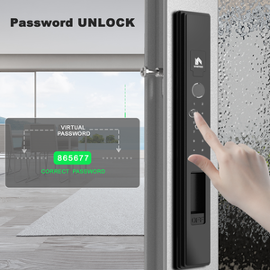 Khóa cửa thông minh WINFREE hiện đại, mở bằng vân tay, thẻ từ, mật khẩu, tích hợp Tuya, dành cho cửa nhôm/gỗ - Product Image 3