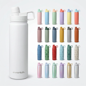Nouvelle bouteille d'eau en acier inoxydable 304 à double paroi de 24 oz sans BPA 2026 avec poignée portable pour activités de plein air ZD2601465 - Product Image 2