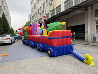 Train de Père Noël gonflable personnalisé pour les décorations de Noël