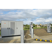 Station de recharge automobile AC/DC hors réseau, chargeur solaire pour véhicules électriques avec système de gestion des câbles
