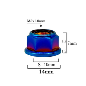<span class=keywords><strong>GR5</strong></span> ti6al4v hợp kim titan trục sau trục chính CNC M5- M16 Titan mặt bích trục hạt cho xe đạp kệ xe máy - Product Image 2
