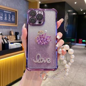 เคสโทรศัพท์แบบแวววาวเคลือบผิวหงส์พร้อมเลนส์ป้องกัน RENO14 13F 12PRO A5X ที่คลุม Realme14X A3PRO - Product Image 4