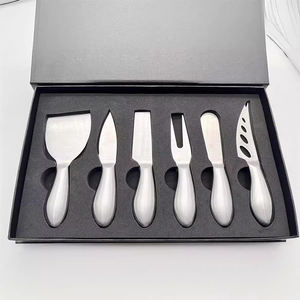 Premium 6 pezzi di formaggio pala antiaderente rivestito in acciaio inossidabile coltello per formaggio Set con scatola regalo per natale pronto per la spedizione - Product Image 3
