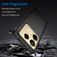 2025 pour Infinix Note 40 Pro + / 4G / 5G / 4G luxe mince en Fiber de carbone peau souple TPU antichoc arrière coque de téléphone