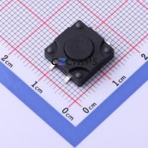 YTS1K0152ABG00 Tactile Switch SMD Switch Single Pole Single Throw Round Button 2.5N Vertical Mount - Product Image 1