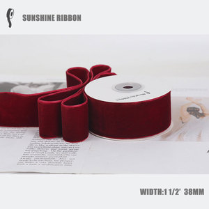 Băng nhung hai mặt băng trang trí-Vật liệu Nylon/spandex thân thiện với môi trường không căng để sử dụng hàng may mặc - Product Image 6