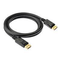 Câble DP DP mâle-mâle 4K de haute qualité 1,5 m, conducteurs plaqués or, cuivre sans oxygène, gaine en PVC, blindage tressé