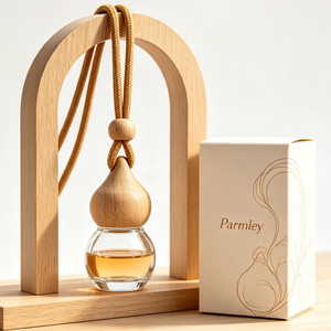 Nuovo Design: Bottiglia di Vetro <span class=keywords><strong>a</strong></span> Forma di <span class=keywords><strong>Zucca</strong></span> da 8ml per Diffusore di Profumo da Auto, con Coperchio in Legno e Confezione Regalo - Product Image 1