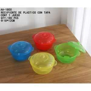 Contenitore per alimenti in plastica con coperchio portatile creativo - Product Image 1