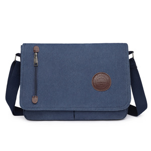 High Quality Factory Price Custom LOGO Business Casual Men Messenger <b>Bags</b> Waterproof <b>Canvas</b> Shoulder Crossbody <b>Bag</b> - Product Image 5
