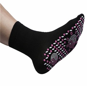 Calcetines térmicos para mujer, calcetines calentados hasta la pantorrilla, rojos y blancos, para dormir, calcetines informales lavables - Product Image 5