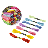 8 mètres bricolage broderie tissu Style Simple point de croix accessoires 100 couleur couture ligne