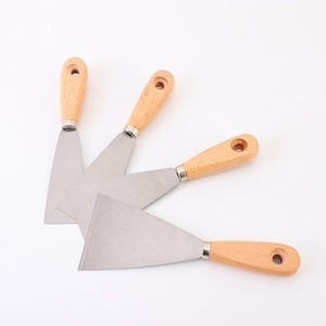 Couteau à mastic multifonctionnel de qualité industrielle TGS, en acier inoxydable/acier au carbone, avec manche en bois, <span class=keywords><strong>outil</strong></span> de finition pour peinture murale - Product Image 3