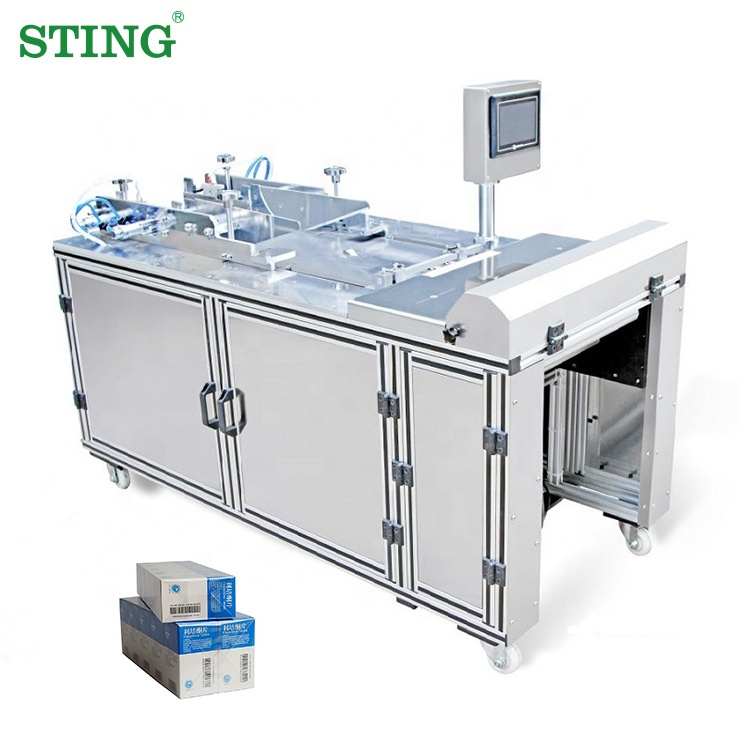 Parfum Speelkaart Kartonnen Doos Plastic Cellofaan Wikkelen Overwrapping Machine