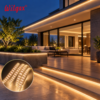 Garansi 5 Tahun IP65 Tahan Air Strip LED Baris Ganda 7x17mm 40m 180 LED/m 3000K 4000K 6500K Dapat Dipotong Pencahayaan Komersial