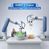 Robot de téléopération à double bras DOBOT X-Trainer, plateforme de recherche pour la collecte de données IA et l'apprentissage par imitation