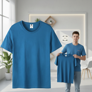 <span class=keywords><strong>T</strong></span>-shirt da uomo all'ingrosso ad asciugatura rapida con stampa serigrafica personalizzata, in misto cotone 180 grammi, stile Hip Hop, vestibilità regolare, per palestra estiva - Product Image 2