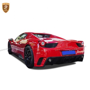 Best seller MSY stile fibra di carbonio parti della carrozzeria anteriore paraurti posteriore Spoiler Kit carrozzeria per Ferarri 458 Bodykit - Product Image 5