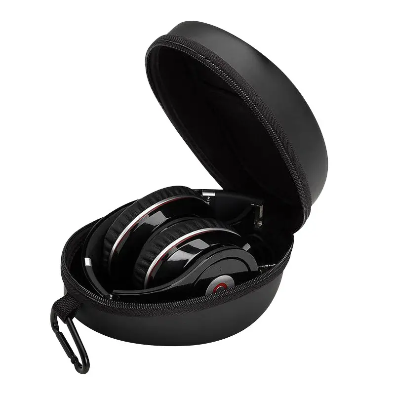Wholesale Protective Durable Zipper Headset Earphone Hard Shell Cable Custom EVA Headphone Carrying Case