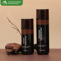 2025 bouteille sans air en plastique PP de luxe 30ml 50ml cylindre shampooing crème eau liquide luxe Lotion pompe bouteille emballage