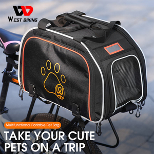Sac de transport multifonctionnel pour animaux de compagnie WEST BIKING, sac de voyage portable pour vélo, porte-animaux multifonctionnel pour vélo - Product Image 4