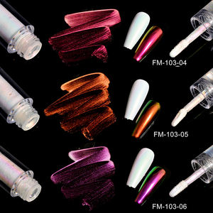 Gel cromado para uñas, efecto espejo para uñas, líquido cromado mágico, semipermanente, polvo Aurora, materiales de manicura - Product Image 6