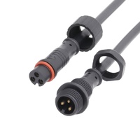Câble d'éclairage LED 3PIN IP65 moulé étanche mâle femelle Connecteur LED M12 étanche IP65