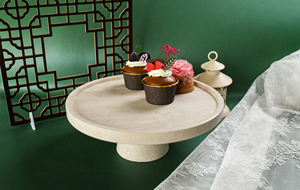 Supporto per Torte in Travertino e Marmo Rotondo, Modello MCS02, per Matrimoni e Decorazioni Domestiche, Vendita all'Ingrosso di Future Stone Factory - Product Image 4