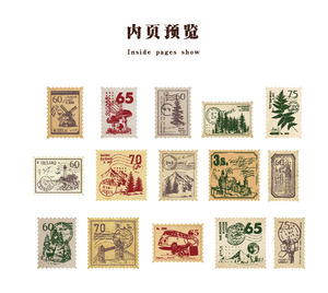 Винтажные золотые наклейки-штампы для декора: самоклеящиеся ретро-пломбы для дневника, блокнота, альбома, скрапбукинга и DIY-проектов - Product Image 3