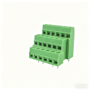 Factory Direct Spring Brass Automotive PCB <b>Terminal</b> Block Screw 11-20 AWG 16A KF127A-5.0/5.08-1*3P - Product Image 1