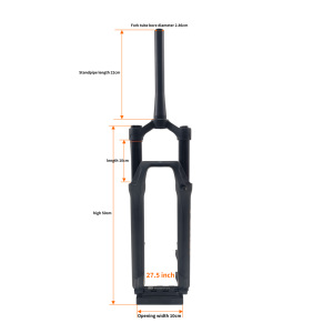 Yoshoka Xe Đạp Phía Trước Treo Ngã Ba Xe Đạp Leo Núi Ngã Ba 26Inch Bánh Xe 27.5 Inch Vai Điều Khiển Khóa Không Khí Ngã Ba - Product Image 2
