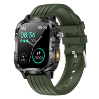 Montre connectée sport Y8 avec batterie de 1000 mAh, écran TFT carré de 1,95 pouces, moniteur de fréquence cardiaque et d'oxygène sanguin, avec lampe torche intégrée.