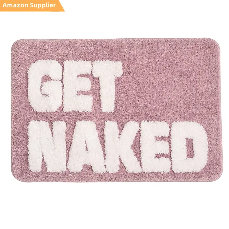 2022 Nieuwste Ontwerp Microfiber Badmat Anti Slip Custom Get Naked Bad Tapijten