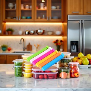Custom Color Logo Eco-Friendly Kitchen <b>Bag</b> Clothes <b>Pegs</b> PP Material Plastic Food Sealer Clips Printing Available Trend Brand - Product Image 6