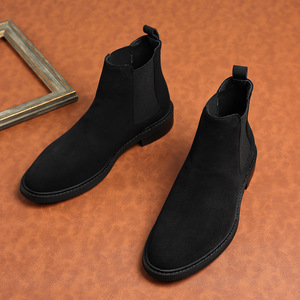Botas Chelsea de Cuero para Hombre, Estilo Inglés, con Grabado, de Piel Vacuna, para Vestimenta Formal de Negocios - Product Image 2