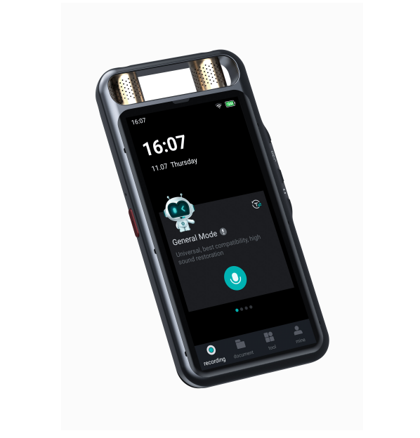 5.0 Inch HD Touch Screen Dual-mode WIFI Connection Large Memory M5 Smart AI Voice Recorder