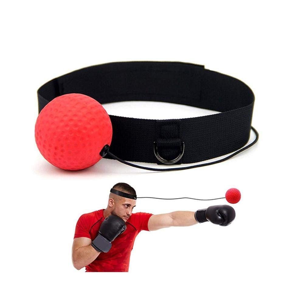 Balle De Réflexe Boxe Debout - Base Ressort Acier, Hauteur Réglable 127-150cm, EVA, Avec Gants