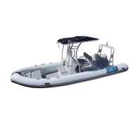 Ce 21ft Patrol 660 bateau gonflable en fibre de verre pour tubes hypalon à coque en aluminium de mer