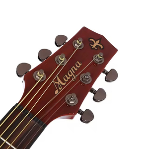 جيتار صوتي صيني MOLLO M-91C مقاس <span class=keywords><strong>41</strong></span> بوصة مصنوع يدويًا بسطح من خشب التنوب الصلب وجسم من خشب الماهوجني، تصنيع حسب الطلب - Product Image 2