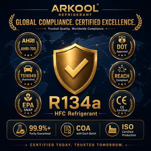 Cilindro Recargable de 60 kg con Estándar CE R134a, Paquete Grande, R134a de Alta Pureza 99.9% para Aire Acondicionado de Automóvil, Marca OEM - Product Image 6