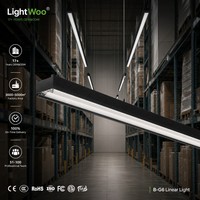 Lampe suspendue LED 1200 mm 200 lm/w GUR<19, luminaires suspendus rectangulaires, connexion sans soudure, lumière linéaire pour supermarché, bureau, maison