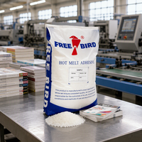 Adhésif thermofusible EVA FREE BIRD 6030 pour reliure, granulés blancs, faible humidité, séchage rapide, forte adhérence pour carnets/magazines